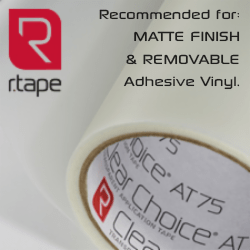 R.Tape AT75 Clear Tape Roll (High-Tack)