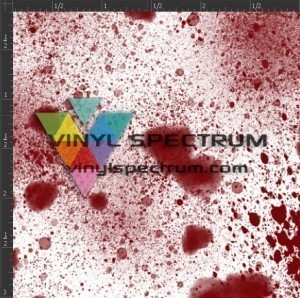 BLOODY Blood Splatter Siser HTV Sheet
