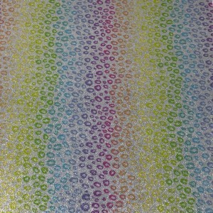 LEOPRB Rainbow Leopard Print Siser Glitter HTV Sheet