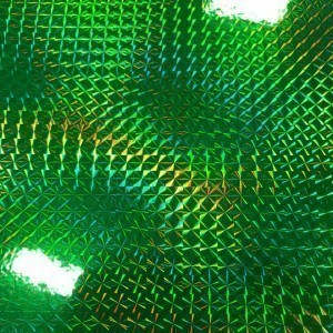MZ49 Flourescent Green Mosaic Metalized Sheet