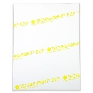 Techni-Print EZP Laser Heat Transfer Paper for Light Colors 8.5 x 11-25 Sheets 