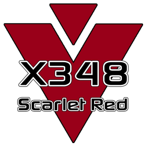 X348 Scarlet Red 951 Sheet