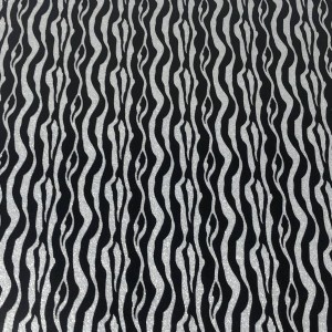 ZBRA00 Black and White Zebra Siser Glitter HTV Sheet